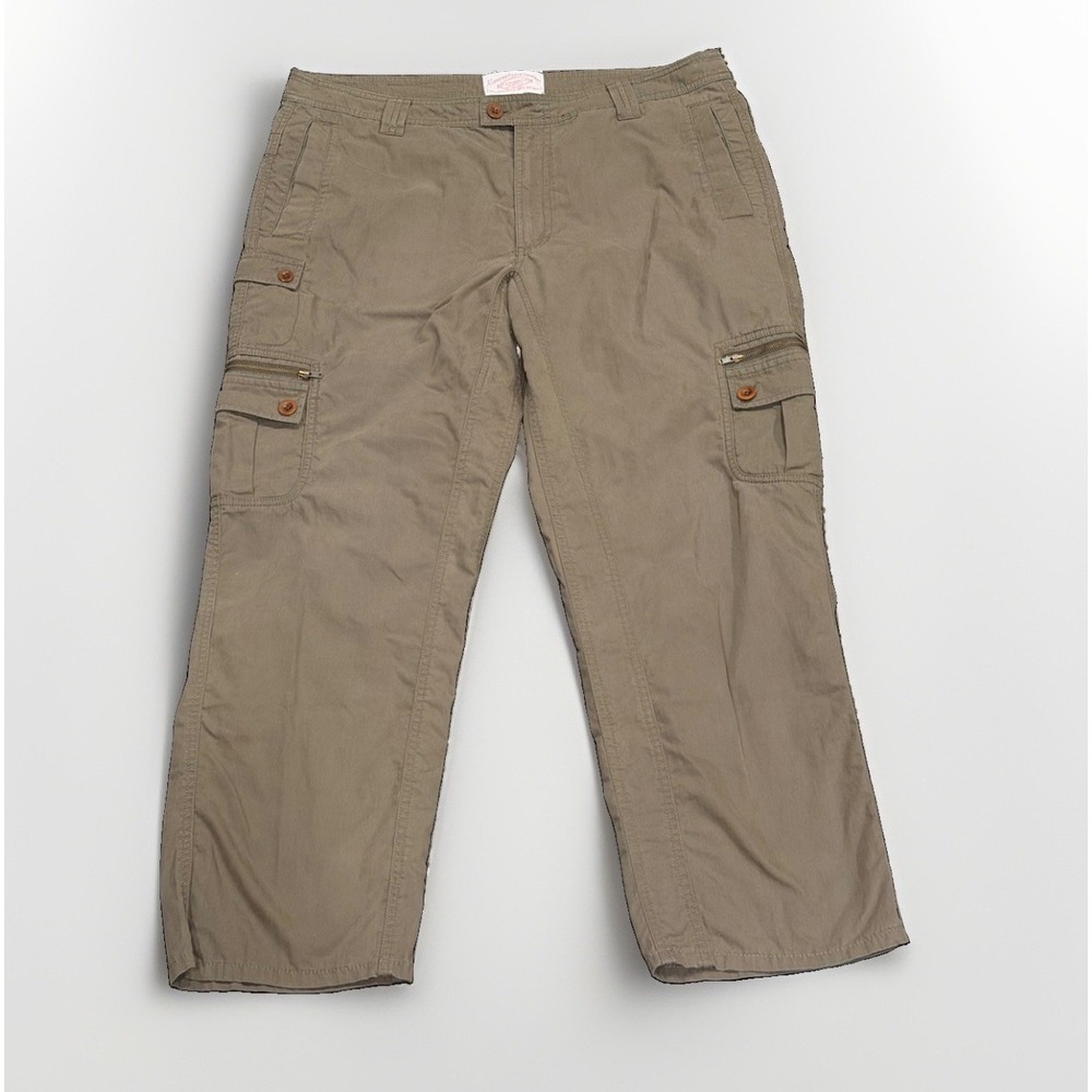 Filson Field Cargo Canvas Pants Women's Size 36 Green WWII Style Zip Pockets